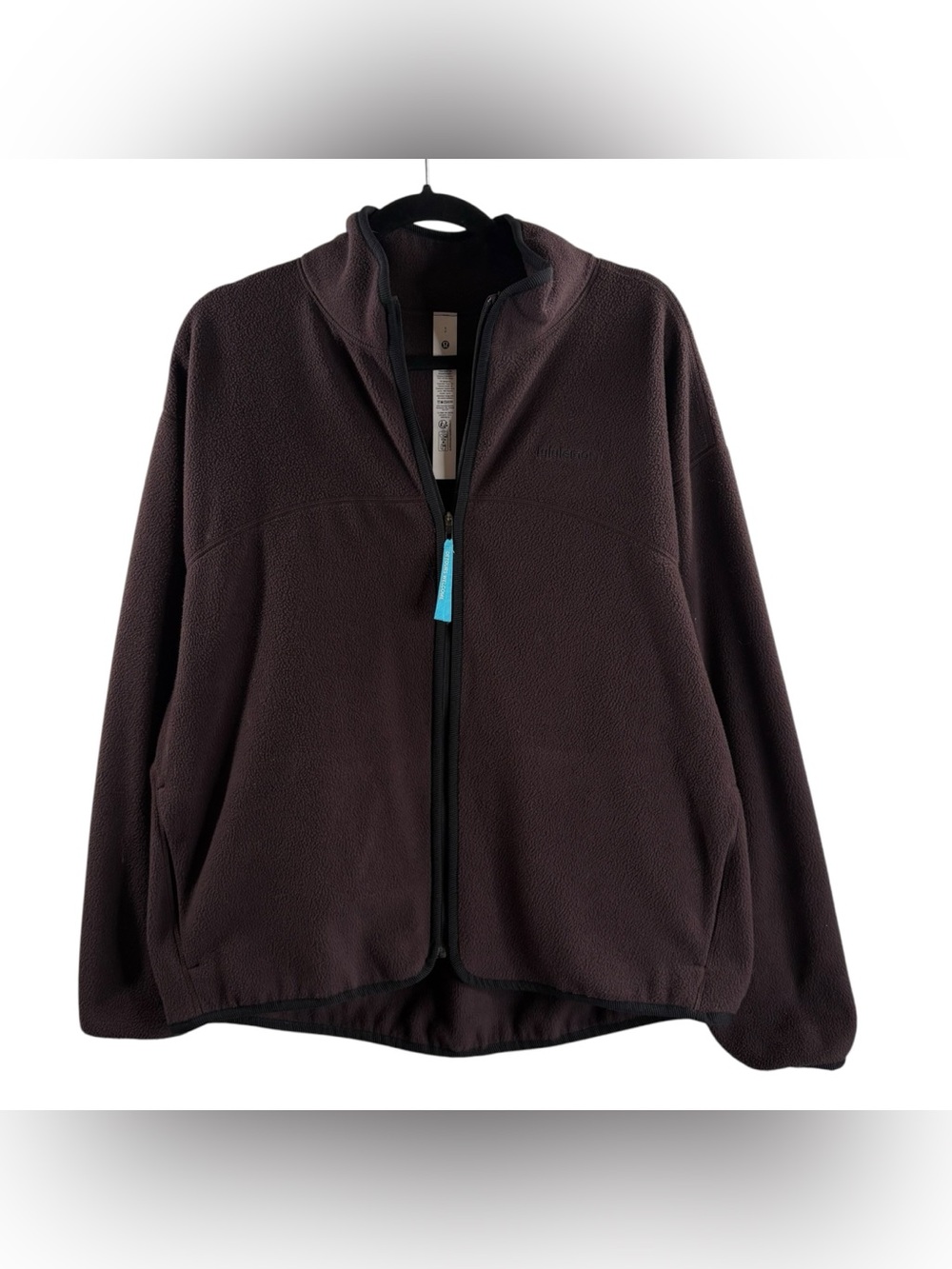 LULULEMON Tumbled Fleece Full-Zip Jacket Full-Zip in Dark Brown NWOT $148